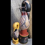 2 Vogel Set Brolga der Aborigines 38+20 cm