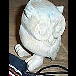 K�uzchen/Eule-  Fl�te    aus Holz  9cm