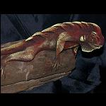 Echse Leguan auf Treibholz modelliert 15cm