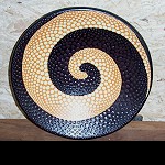 Ton Teller Schale+ Aborigines Malerei 20cm