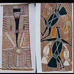 Poster mit Aborigines Malerei  45x94cm