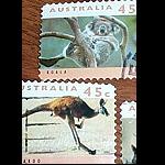 2er Briefmarken Set Koala und K�nguru