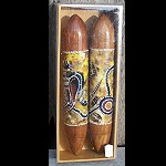 Klangholz handbemalt Mulga Wood 22cm