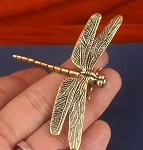 s�sse Libelle aus Messing 7cm weite 