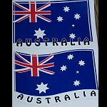 Aufkleber Flagge Australien 2er Set 11x7cm