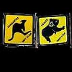 10 Roadsign Aufkleber Koala Knguru 3,5cm