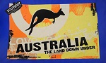 Stoffdruck Tuch Känguru Australia 74x47cm