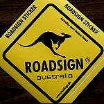 Roadsign Aufkleber Knguru Schild  ANGEBOT