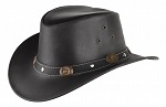 Lederhut Western Style Choncha schwarz