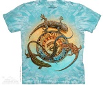 Women T Shirt trkis Reptil Echse 