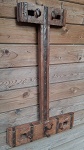 88cm Holz ANTIK Holz Metall Gardeobe