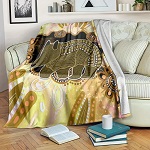 Kuscheldecke Aborigines Malerei Wombat 180
