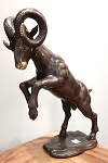 Bronze Widder Steinbock 29cm