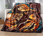 Kuscheldecke Aborigines Malerei 150x200
