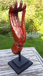 Buddha Holz Hand stehend 60 cm