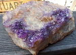 14cmAmethyst Quarz Stein Geode Cooper Pedy