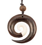 Kette Muschel Kreisel Spirale 4cm