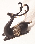 Hirsch Bronze ca. 18 x 20 cm