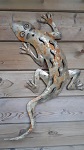 Gecko Echse ca. 65 cm Edelrost