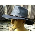 Lederhut stark geltes Leder B Ware