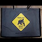 Einkaufstasche Koala  Knguru Schild 40cm