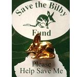 Pin Bilby goldfarbig - Save the Bilby