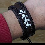 Leder Armband mit Haizahn 