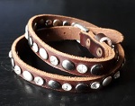 Lederarmband Nieten Armband 