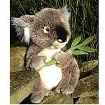 Koala mit Eukalyp Blatt  30cm extrem weich