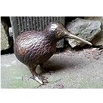 30x Kiwi bird bronze gold lenght 14cm