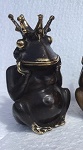 15x frog king 11cm brown gold