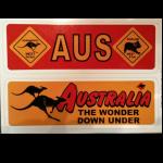 Aufkleber 2er Set  Down Under  16,5x 5,5