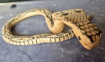 55cm Holzschlange Gliederschlange Cobra