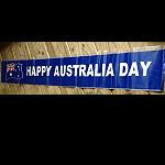 Fahne Banner Happy Australia Day 2,7m