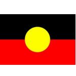 Aufnäher Flagge Aborigines 8cm
