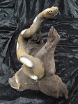 Schlangen auf Treibholz ca. 40 cm