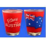 1 Pinnchen Schnapsglas Australien Fahne