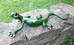 frecher Leguan Echse Gecko Kunst 33cm 