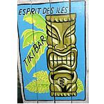 Holzschild Tiki Bar Sdsee Maori 60x40cm