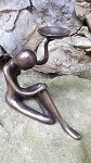 13cm Bronze Kerzenhalter Abstrak Women