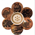 6x Untersetzer f. Gl�ser Coaster Tiere AUS