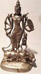 Durga Bronze versilbert 26 cm