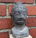 Buddhakopf aus Polystone 17 cm