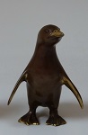 15x bonze pinguin brown gold 12cm