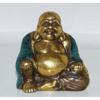 Happy Buddha China Bronze 7 cm