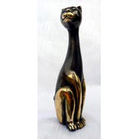 Katze Bronze ca. 13 cm