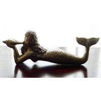 Meerjungfrau Silber-Bronze 28 cm