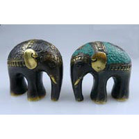 Elefant round design Bronze Hhe 8 cm