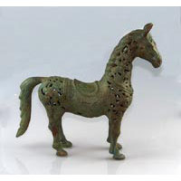 Pferd Bronze Länge 38 cm